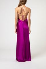 Cutout detail gown - orchid