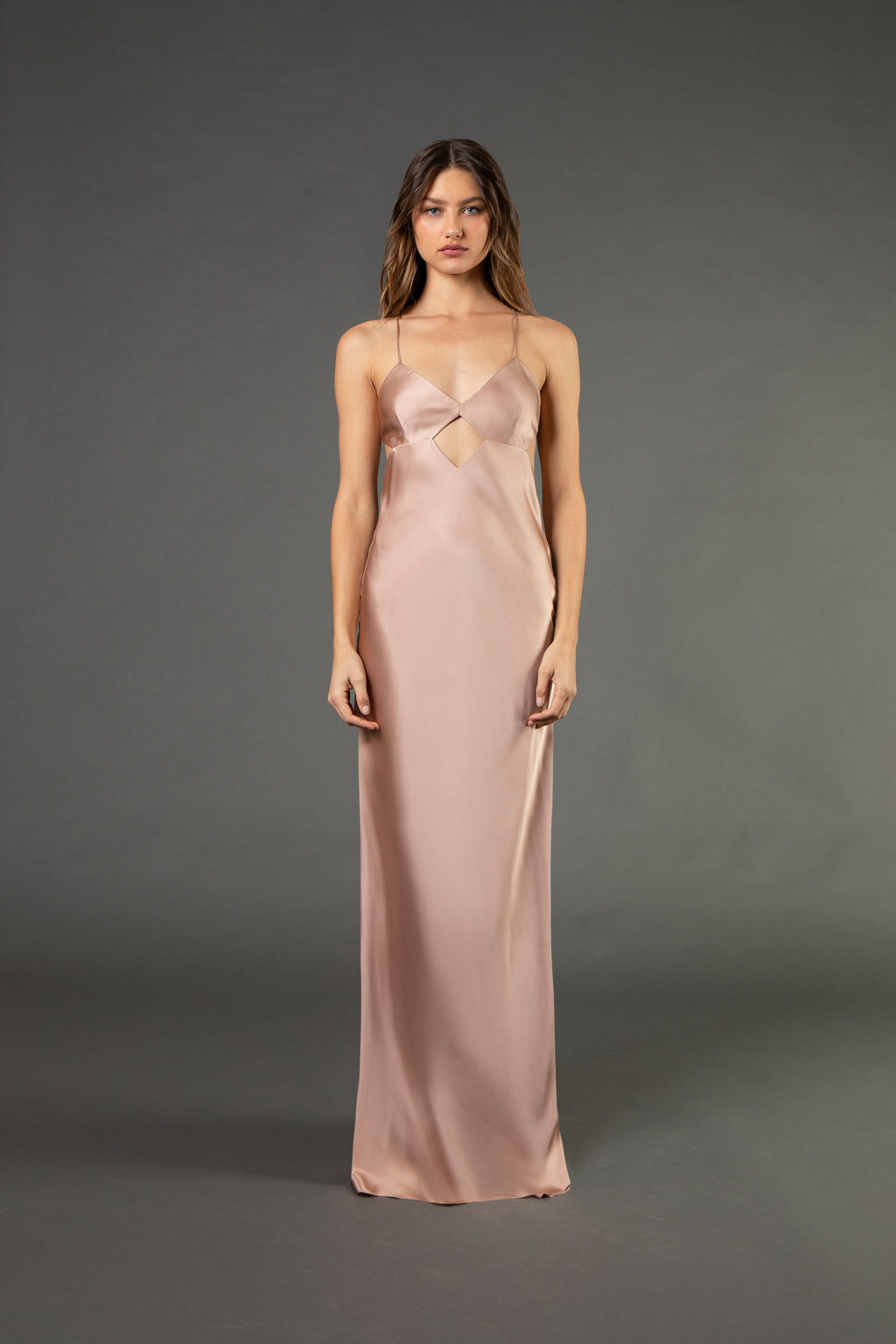 Cutout detail gown - blush 10 Cutout detail gown - blush 10