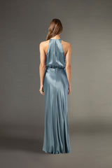 Halter draped gown - celestine