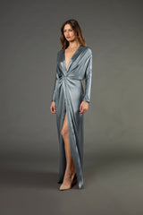 Twist front gown - celestine