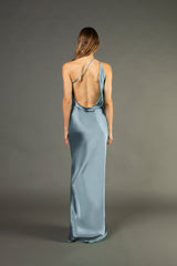 Open back cowl bias gown - celestine