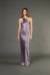 Open back cowl bias gown - mauve