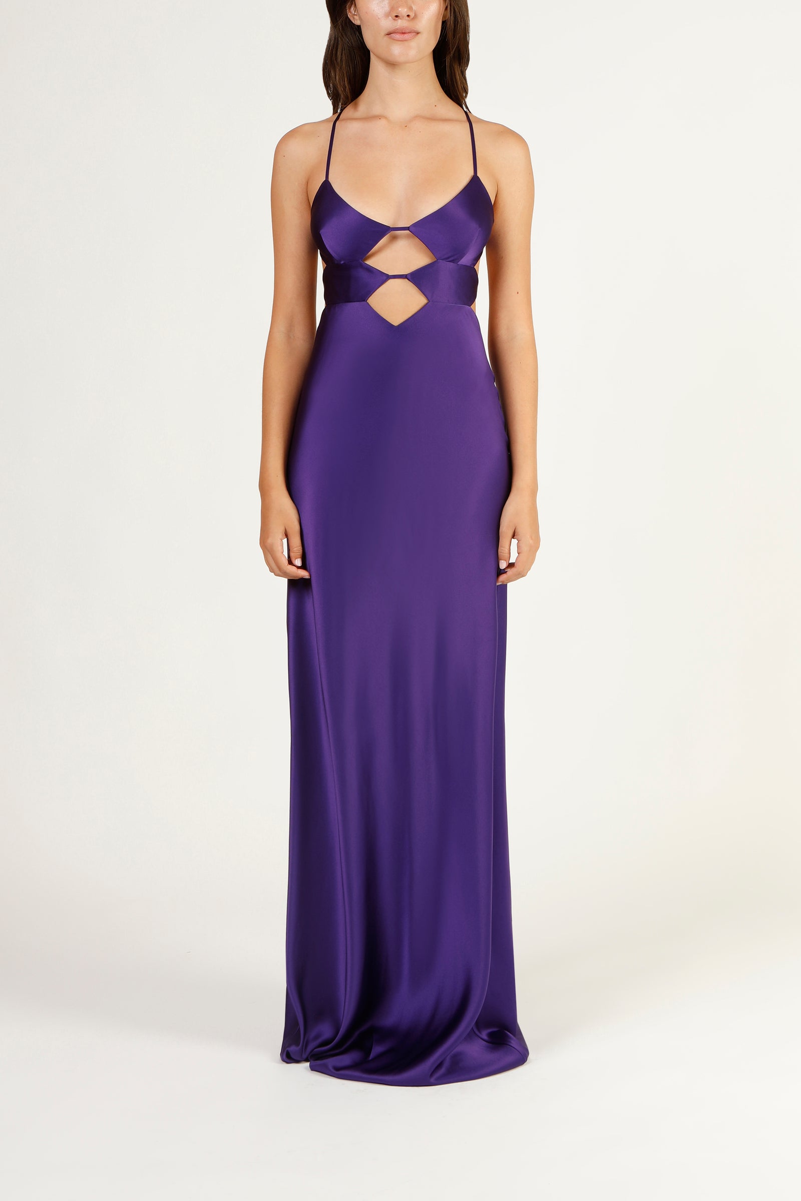 jona michelle holiday dress purple Vacation Dress in Vintage Purple Roses main image 1