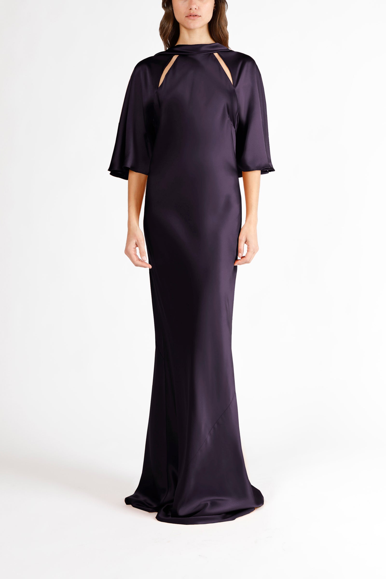 aubergine evening dress Minda Long Dress main image 0