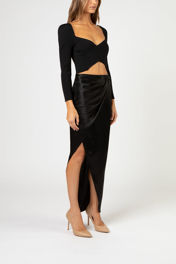 Midi skirt - black
