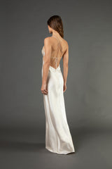 Cutout detail gown - ivory
