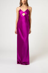 Cutout detail gown - orchid