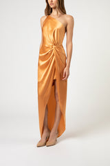 Twist knot gown - apricot