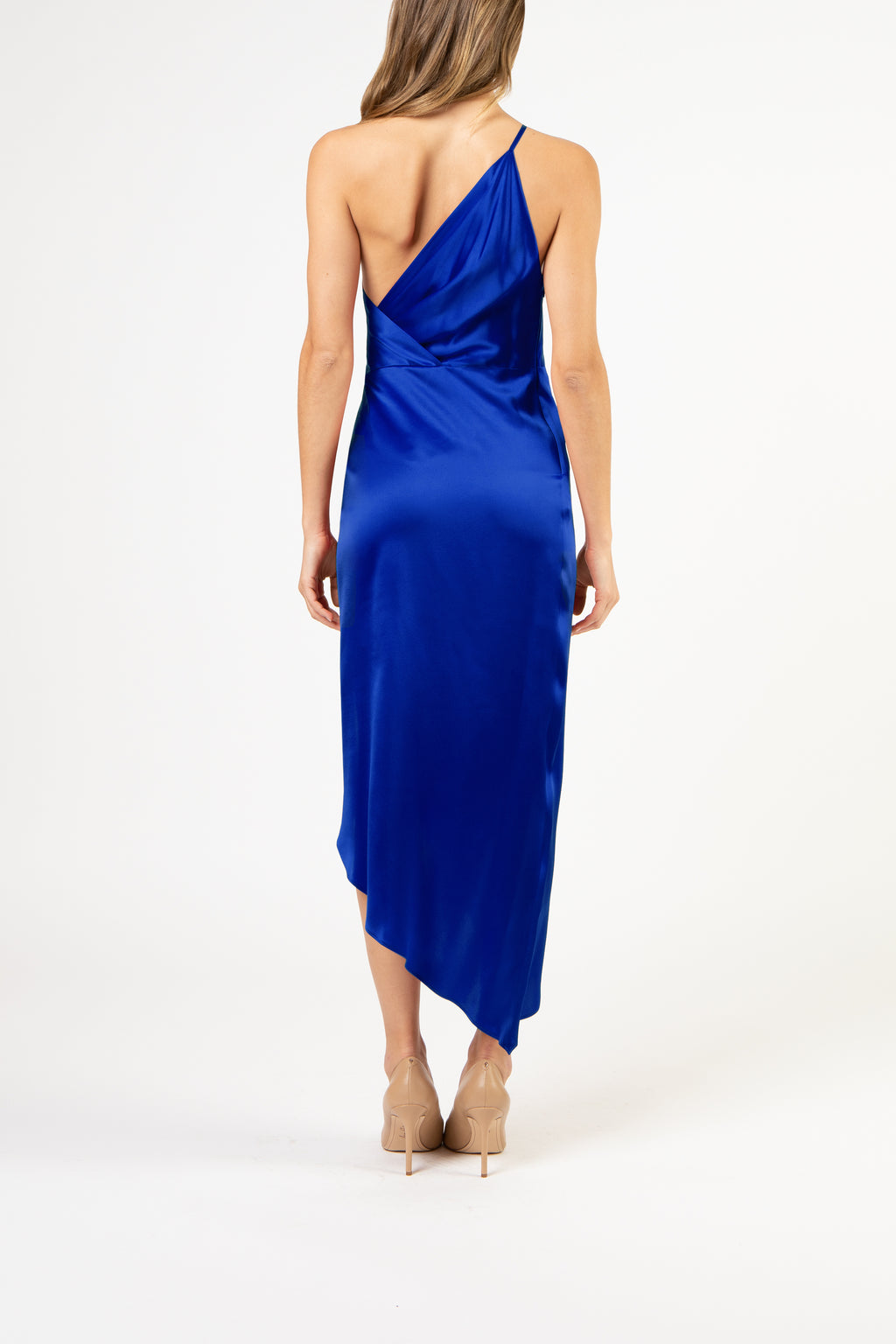 Twist knot dress - cobalt – Michelle Mason