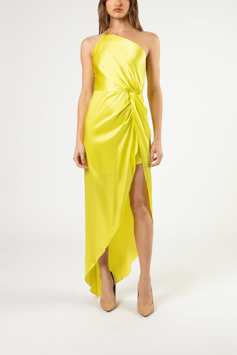 Twist knot gown - highlight