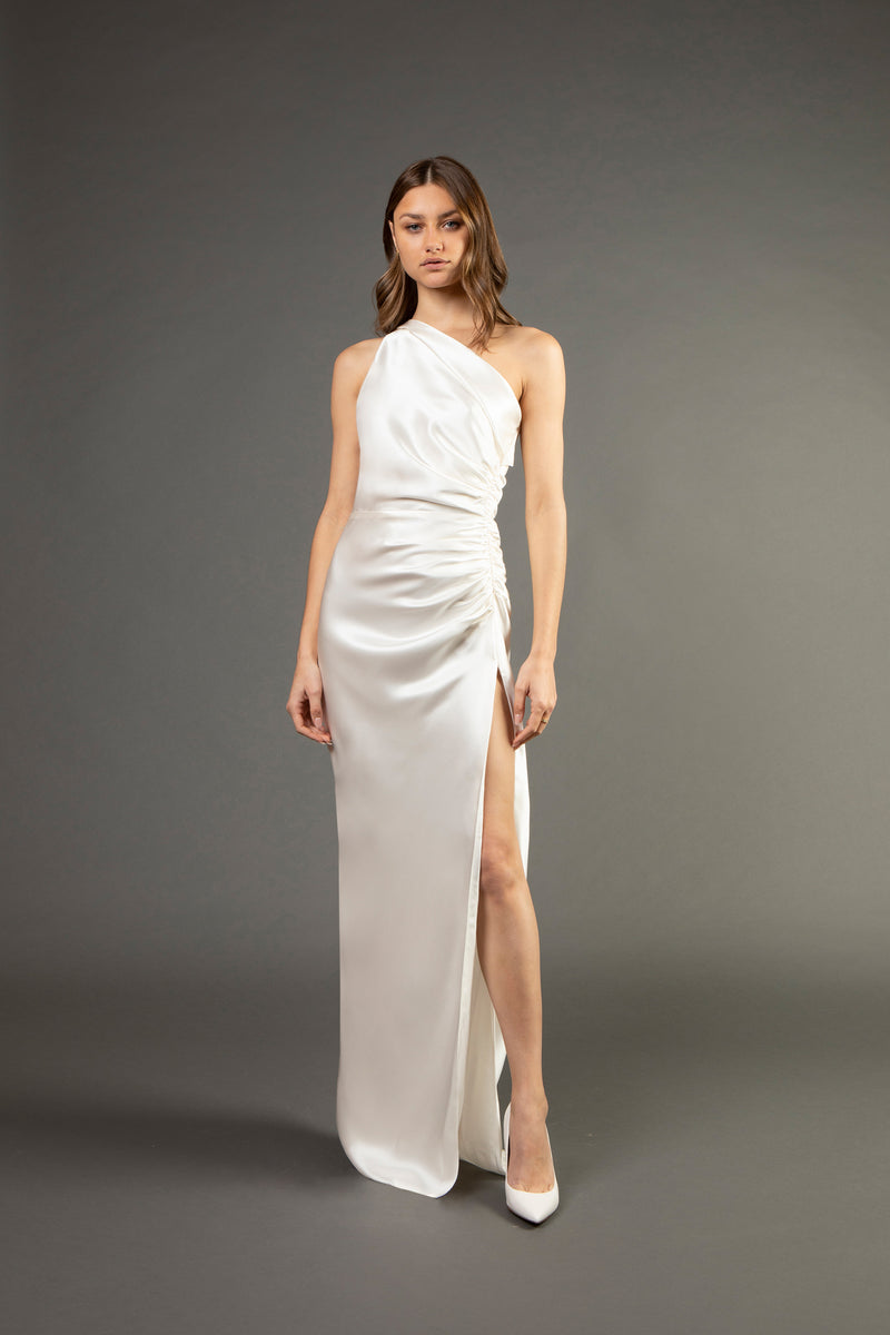 luxe asymmetrical gathered maxi dress Shona Joy - luxe asymmetrical gathered maxi dress