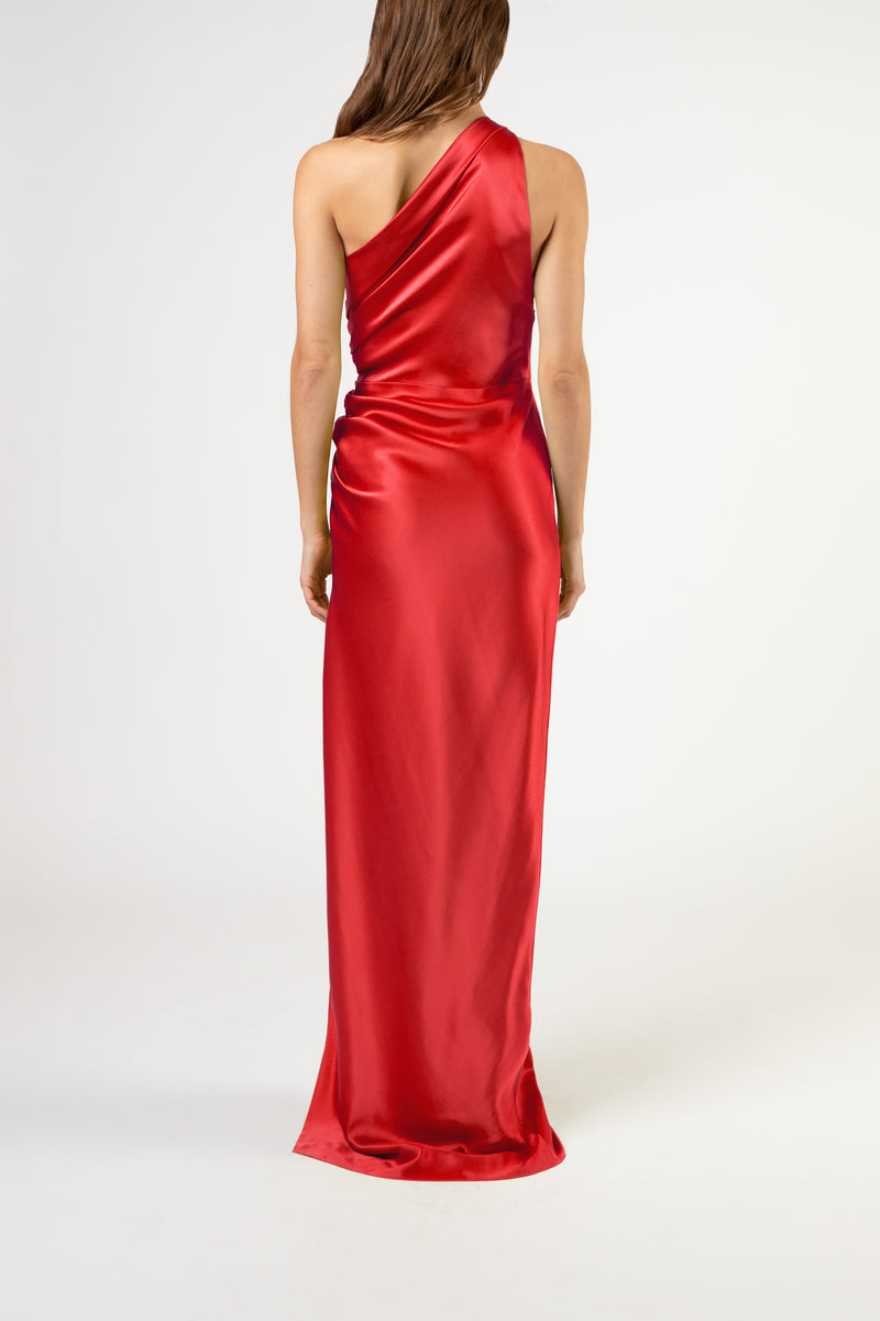 michelle mason red dress Michelle Mason Sleeveless Gown - Red