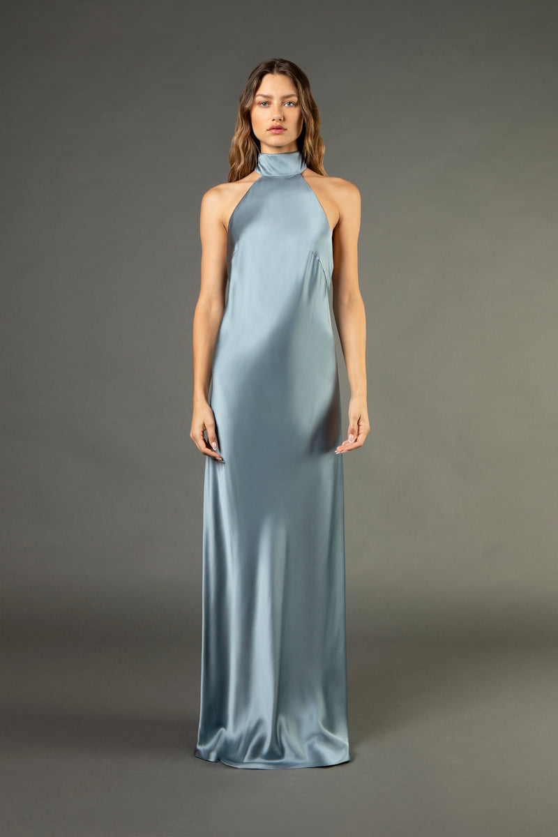 Halter tie neck backless gown - celestine 10 Halter tie neck backless gown - celestine 10